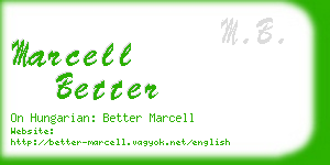 marcell better business card